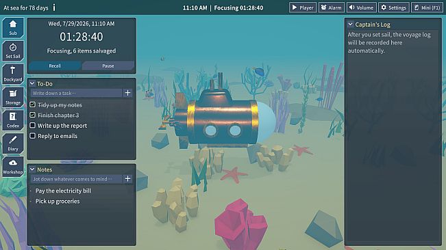 Dive Log: A Focus Voyage