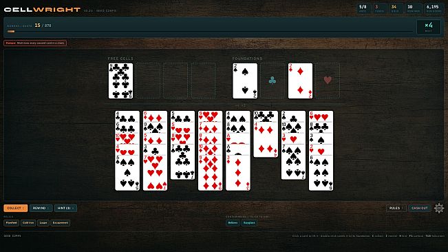 Cellwright - A FreeCell Roguelike