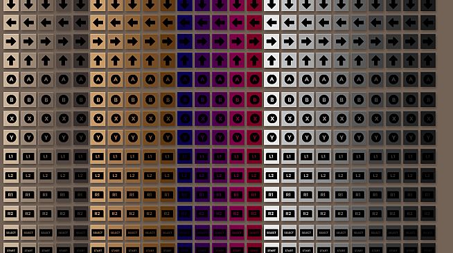 TIGER GAME ASSETS GAMEPAD BUTTON BLACK VOL.04