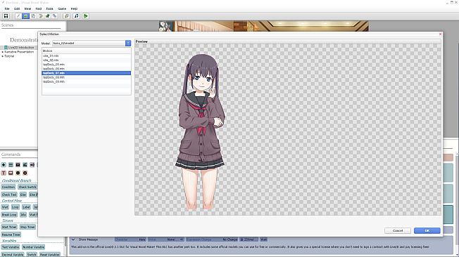 Visual Novel Maker - Live2D DLC