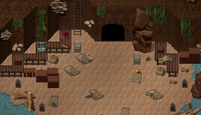 RPG Maker MZ - KR The Motherlode Cave and Mine Tileset