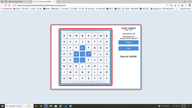 Word Construct Solitaire