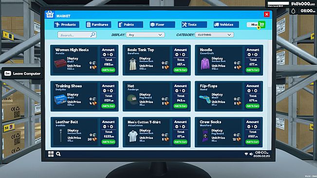 Supermarket Simulator - Clothing DLC