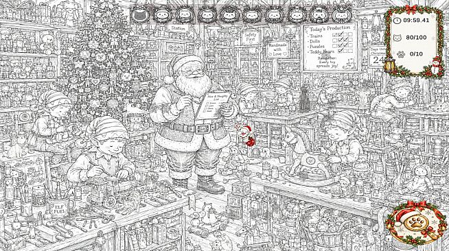 Christmas Mystery: 100 Hidden Cats