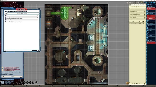 Fantasy Grounds - Starfinder RPG - Flipmat - Undercity