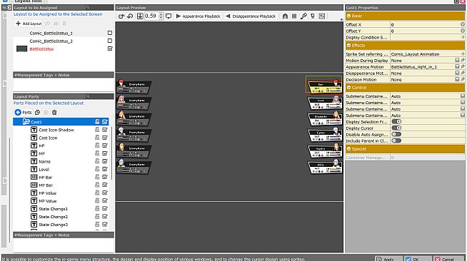 RPG Developer Bakin Layout Data Comic