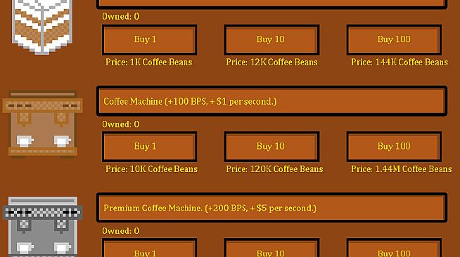 Clickable Coffee Shop