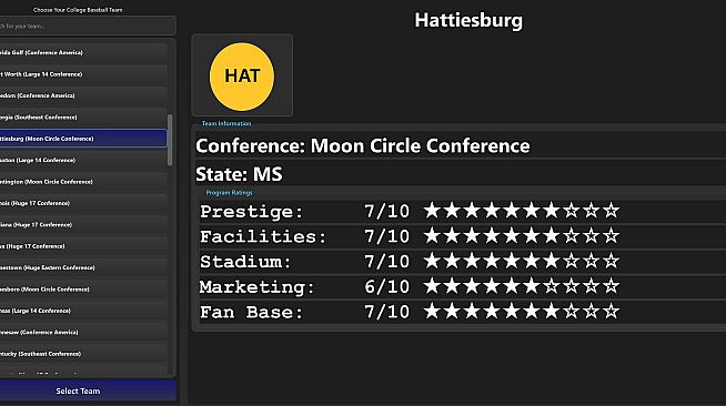 College Baseball: Dynasty Builder