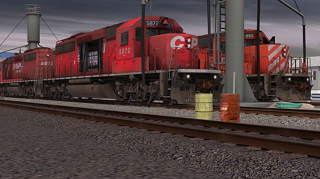 Trainz 2022 DLC - CP SD40-2 #5865-5879 Dual Flags