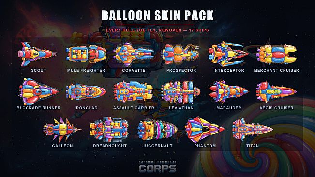 Space Trader Corps - Balloon Skins
