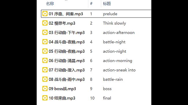 少女侦探白猫 Soundtrack