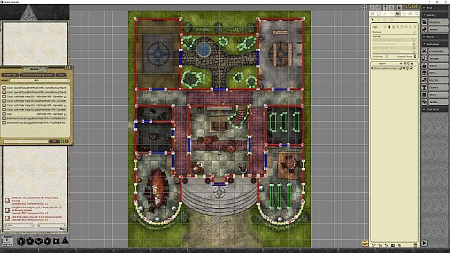 Fantasy Grounds - Pathfinder RPG - GameMastery Flip-Mat - Classic Pathfinder Lodge