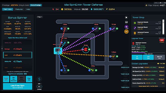 Idle Spin&Win Tower Defense