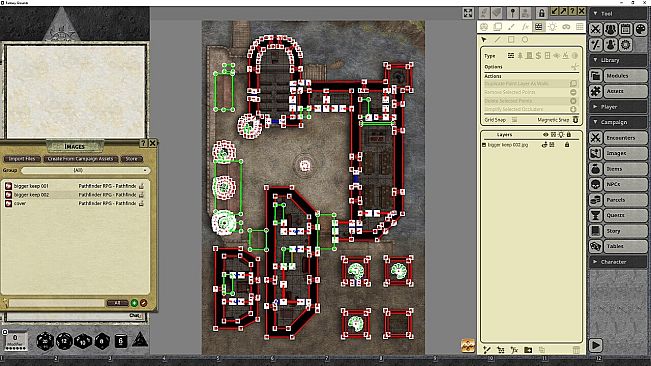 Fantasy Grounds - Pathfinder RPG - Pathfinder Flip-Mat - Bigger Keep
