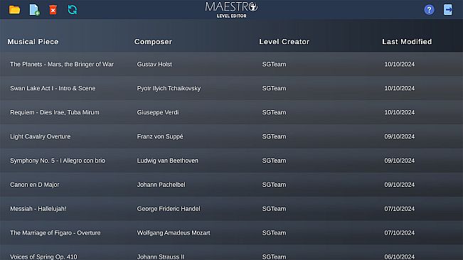 Maestro VR - Level Editor