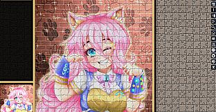 Pixel Puzzles Illustrations & Anime - Jigsaw Pack: Neko