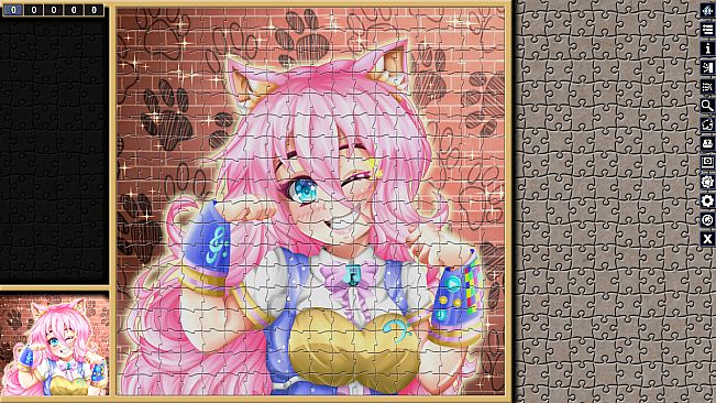 Pixel Puzzles Illustrations & Anime - Jigsaw Pack: Neko
