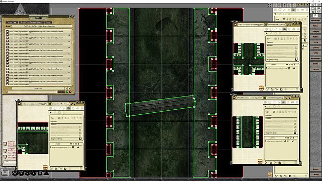 Fantasy Grounds - Pathfinder RPG - Flip-Tiles - Urban Sewers Expansion