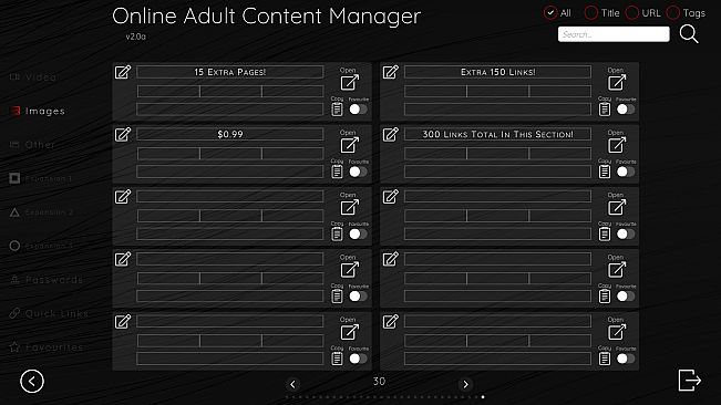 Online Adult Content Manager - Images Links Extension