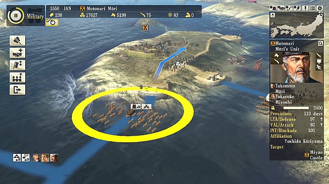 NOBUNAGA'S AMBITION: SoI - Scenario 6 "Battle of Itsukushima"