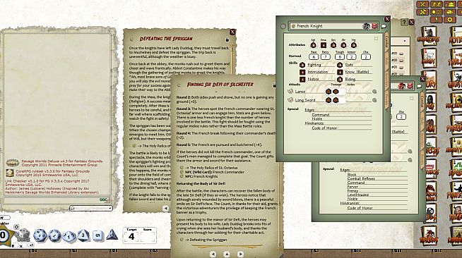 Fantasy Grounds - Daring Tales of Chivalry #01: A Knights Tale (Savage Worlds)