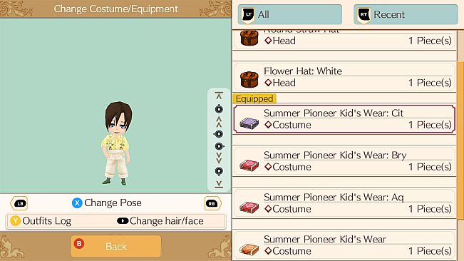 Frontier Summer Clothes Set - WorldNeverland - Daily Life in the Elnea Kingdom - Another Life Adventure