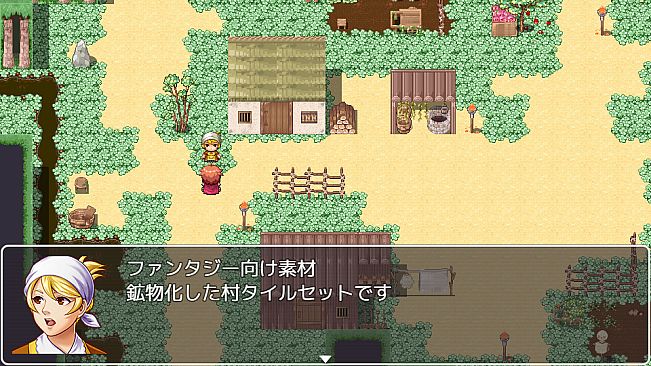 RPG Maker MZ - Fantasy crystallized village Tileset