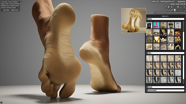 HAELE 3D - Feet Poses Pro - Drawing References
