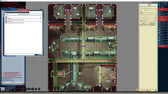 Fantasy Grounds - Starfinder RPG - Flipmat - Undercity