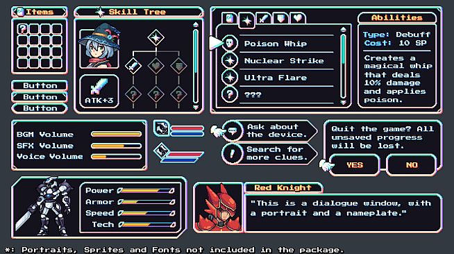 RPG Maker MV - MT Tiny Tales - CodeArk UI Assets