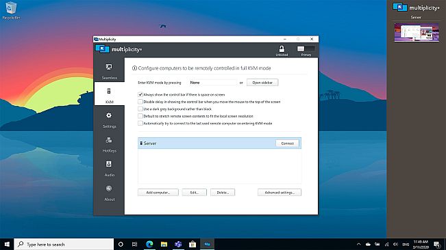Multiplicity KVM Upgrade