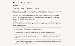 Hero or Villain: Genesis