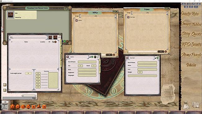 Fantasy Grounds - FG Theme - Wizard's Desk
