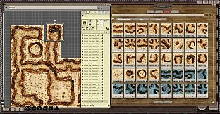 Fantasy Grounds - Black Scrolls Desert Canyons (Map Tile Pack)
