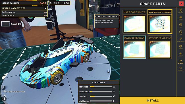 Mini Racer Car Shop Simulator