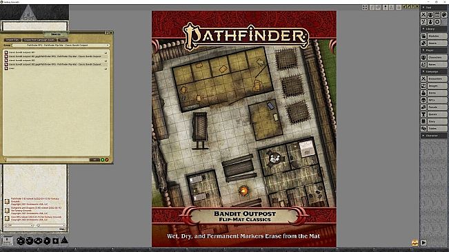 Fantasy Grounds - Pathfinder RPG - Pathfinder Flip-Mat - Classic Bandit Outpost