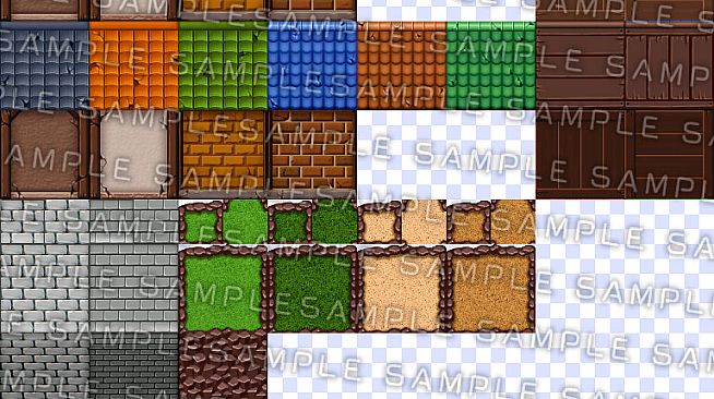 RPG Maker MZ - Krachware Fantasy Town Exterior Tileset