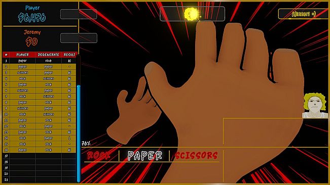 Rock Wager Scissors