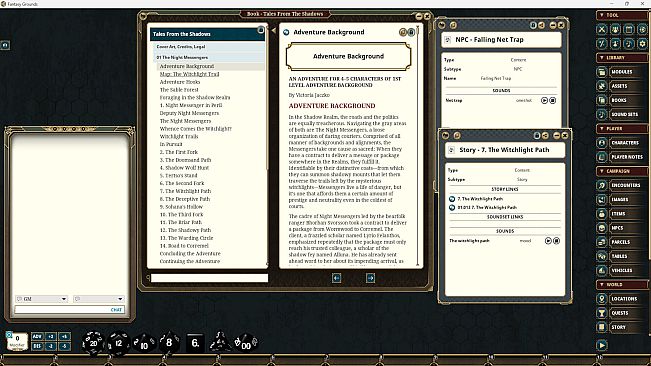 Fantasy Grounds - Tales From the Shadows - Syrinscape Sound Link Pack