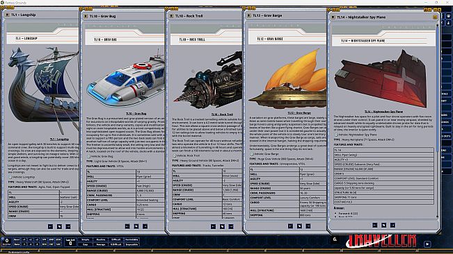 Fantasy Grounds - Traveller - Vehicle Catalogue