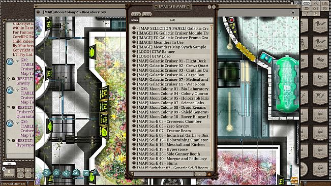 Fantasy Grounds - Meanders Map Pack: Galactic Cruiser (Map Pack)