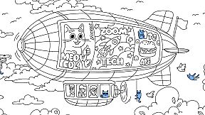 100 Cats Lost In World Find & Color