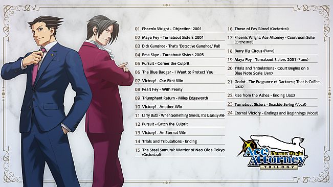 Phoenix Wright: Ace Attorney Trilogy - Turnabout Tunes