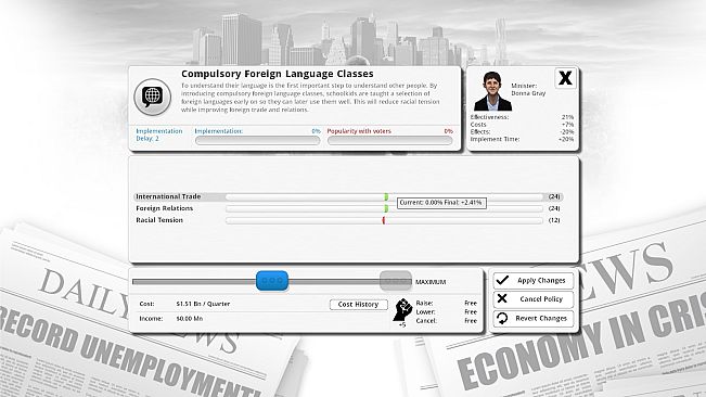 Democracy 3: Social Engineering