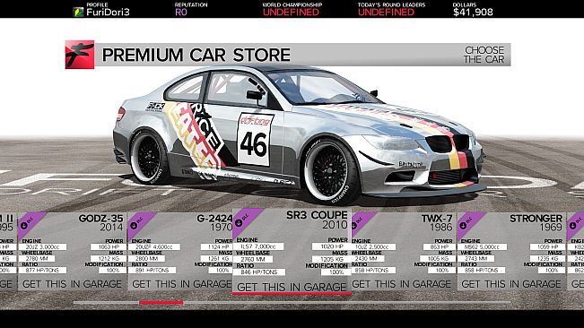 FURIDASHI - PREMIUM CAR: 2010 SR3 COUPE