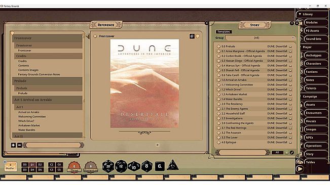 Fantasy Grounds - Dune: Desertfall Adventure