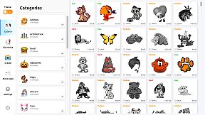 Pixel Art Coloring Book