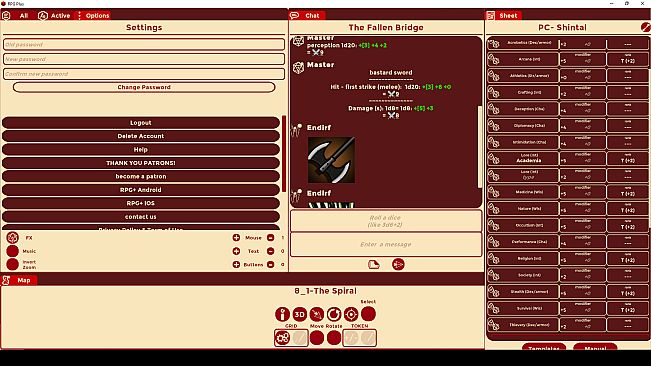 RPG Plus - Virtual Tabletop