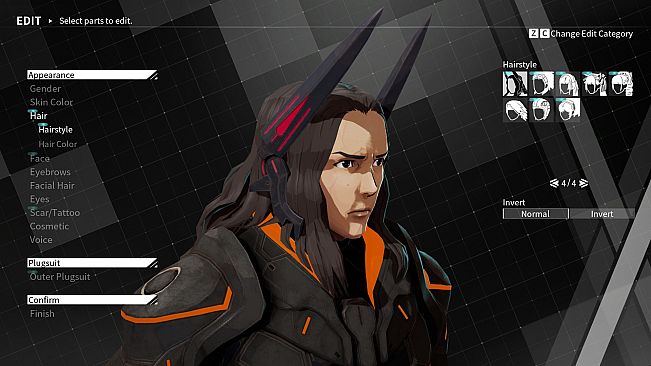 DAEMON X MACHINA - Outer Hairstyles Bundle 1