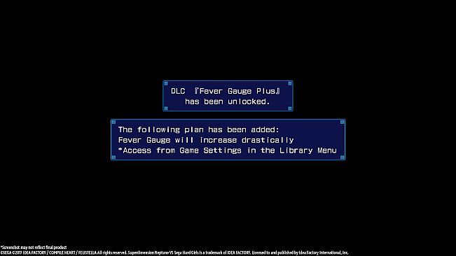 Superdimension Neptune VS Sega Hard Girls - Fever Gauge Plus